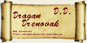 Dragan Drenovak vizit kartica